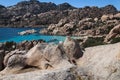 beautiful Cala Coticcio on the Italian island of Caprera Royalty Free Stock Photo