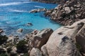 Beautiful Cala Coticcio on the Italian island of Caprera Royalty Free Stock Photo