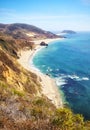 Beautiful California coastline along Pacific Coast Highway, USA Royalty Free Stock Photo