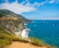 Beautiful California summer coastal view. Royalty Free Stock Photo