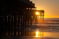 A Beautiful California Sunset by the Pier