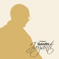 Happy Gandhi Jayanti Banner | Illustration