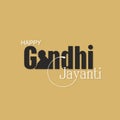 Happy Gandhi Jayanti Banner | Illustration Royalty Free Stock Photo