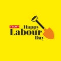 1st May Banner - Happy Labour Day Typography Royalty Free Stock Photo