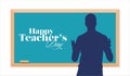 Happy Teachers Day Typography World Teachers Day Banner