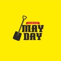 Celebrating May Day Banner - 1st May - An International Workers Day Royalty Free Stock Photo