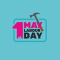 1st may - Labour Day - Banner Royalty Free Stock Photo