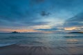 Beautiful calm Andaman Sea in the evening before the onset Royalty Free Stock Photo