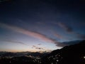 beautiful calm evening picture of mountains of india.