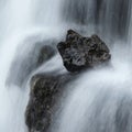 Beautiful calm landscape image of Scaleber Force waterfall in Yorkshire Dales in England during Winter morning