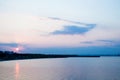 Beautiful calm seascape in the city of Sozopol, Bulgaria