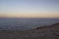 Beautiful and Calm sunset from the stones to the sea in the Hurghada in Egypt. Painting Sea sunset Royalty Free Stock Photo