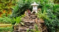 Japanese study garden with small Pagoda