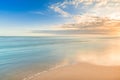 Beautiful calmness sunset on the tropical beach in relaxing time Royalty Free Stock Photo