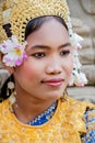 Beautiful Cambodian dancer at Ankor Wat in northern Cambodia, Asia