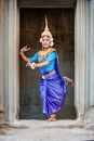 Beautiful Cambodian dancer at Ankor Wat in northern Cambodia, Asia
