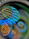 Beautiful camera lens with light reflection Background pattern for design Royalty Free Stock Photo