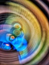 Beautiful camera lens with light reflection Background pattern for design Royalty Free Stock Photo