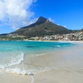 Beautiful Camps Bay Beach and Lion Head Mountain Chain