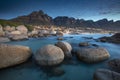 Beautiful Camps Bay from the Rocks at Twilight