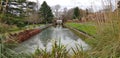 Canal Gardens and Fountain at Roundhay in Leeds West Yorkshire England