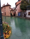 Beautiful canals of Annecy, France