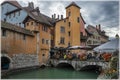 Beautiful canals of Annecy old town, France