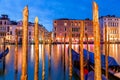 Beautiful canals and traditional Venetian buildings in Venice, Italy