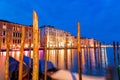 Beautiful canals and traditional Venetian buildings in Venice, Italy