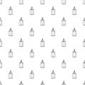 Beautiful candle pattern vector seamless Royalty Free Stock Photo