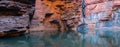 Beautiful canyon shot in Karijini National Park in the Hamersley Range of western Australia. Royalty Free Stock Photo