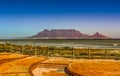Beautiful Cape Town photo showing table mountain and Atlantic oc Royalty Free Stock Photo