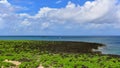 Beautiful Cape Zanpa coastline in Okinawa