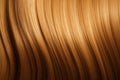 Beautiful caramel honey hair background. Healthy smooth shiny hair. Generative AI