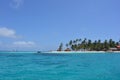 Beautiful caribbean island in San Blas, Panama Royalty Free Stock Photo