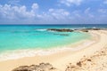 Beautiful Caribbean Sea beach in Playa del Carmen, Mexico Royalty Free Stock Photo