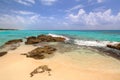 Beautiful Caribbean Sea beach in Playa del Carmen, Mexico Royalty Free Stock Photo