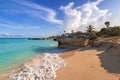 Beautiful Caribbean Sea beach in Playa del Carmen, Mexico Royalty Free Stock Photo