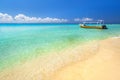 Beautiful Caribbean Sea beach in Playa del Carmen, Mexico Royalty Free Stock Photo