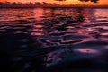 Beautiful caribic sunset Royalty Free Stock Photo