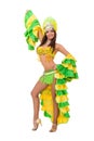 Beautiful carnival dancer Royalty Free Stock Photo