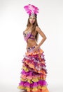 Beautiful carnival dancer, amazing costume