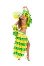 Beautiful carnival dancer posing Royalty Free Stock Photo