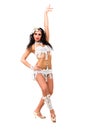 Beautiful carnival dancer posing Royalty Free Stock Photo