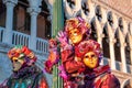 Beautiful carnival mask on San Marco square in Venice, Italy Royalty Free Stock Photo