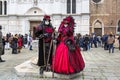 Beautiful Carnival masks in Venice in Campo San Zaccaria