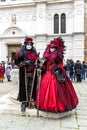 Beautiful Carnival masks in Venice in Campo San Zaccaria