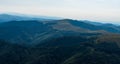 Beautiful Carpathian mountains in Romania - Muntii Valcan mountains