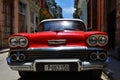 Beautiful cars of Cuba, Havana streets Royalty Free Stock Photo