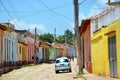 Beautiful cars of Cuba, streets of Trinidad